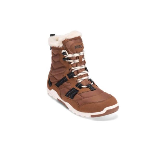 XERO ALPINE - WOMEN'S SNOW BOOT-RUBBER BROWN / EGGSHELL