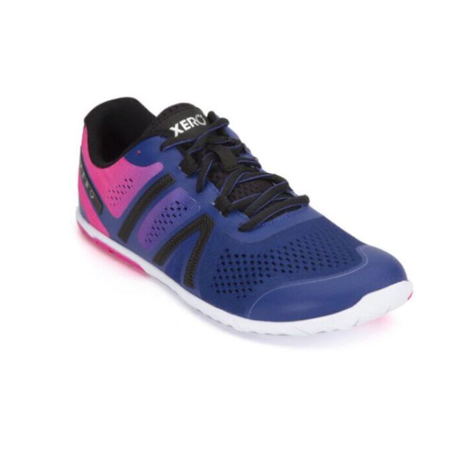 XERO HFS - LIGHTWEIGHT ROAD RUNNING SHOES - WOMEN-SODALITE BLUE / PINK GLOW