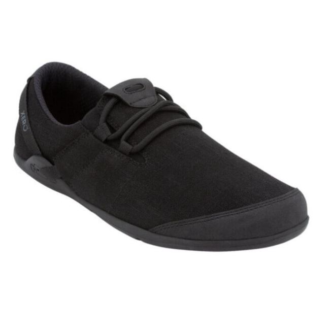 XERO SHOES HANA - CASUAL CANVAS COMFORT - MEN-BLACK (RAIN-FRIENDLY HEMP)