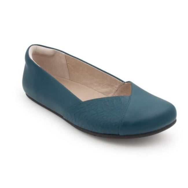 XERO SHOES PHOENIX LEATHER - WOMEN'S DRESSY FLAT-TEAL